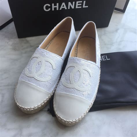 chanel white leather espadrilles|where to buy chanel espadrilles.